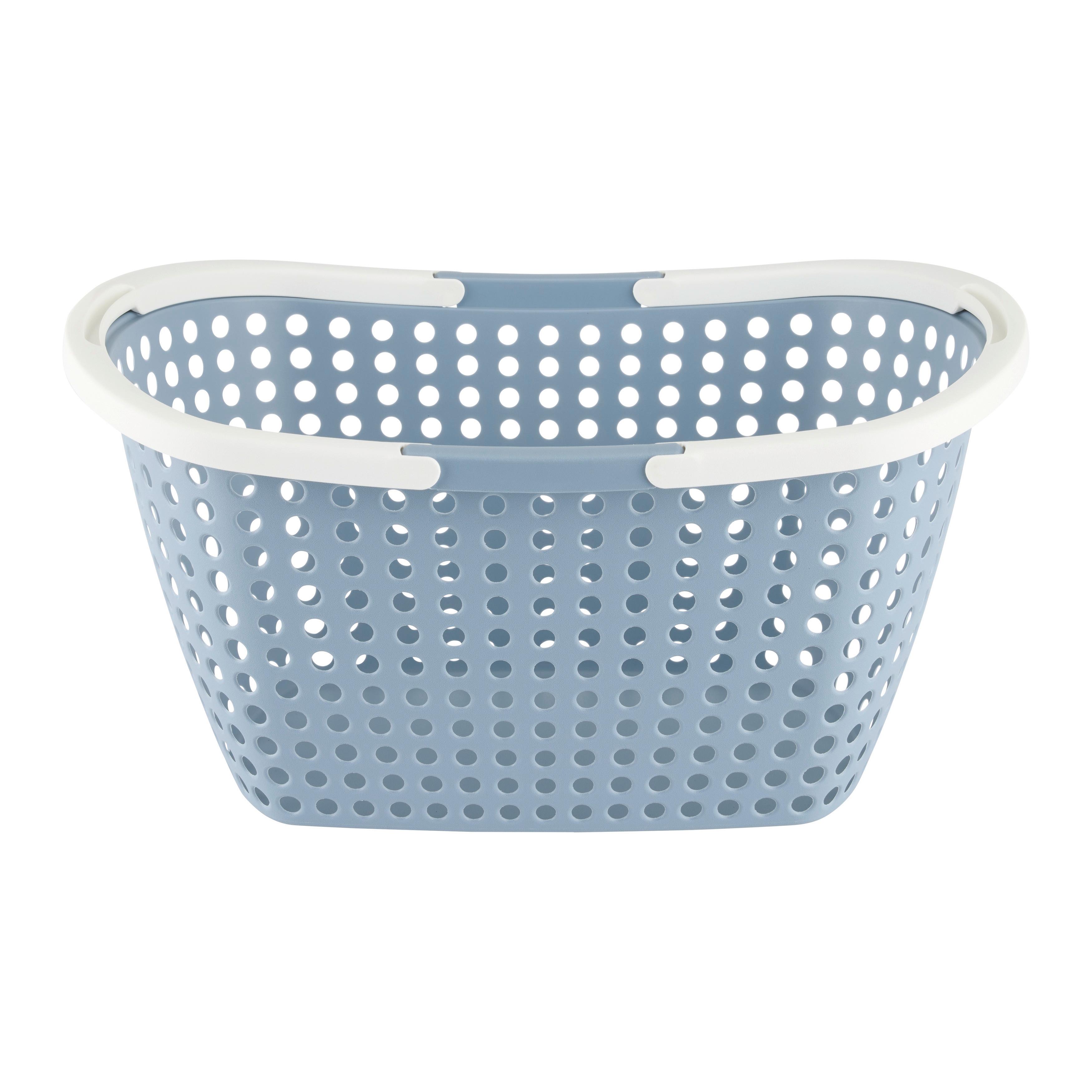 Nákupný košík ANNA - pastelová modrá, Konventionell, plast (31/22/44cm) - Mömax