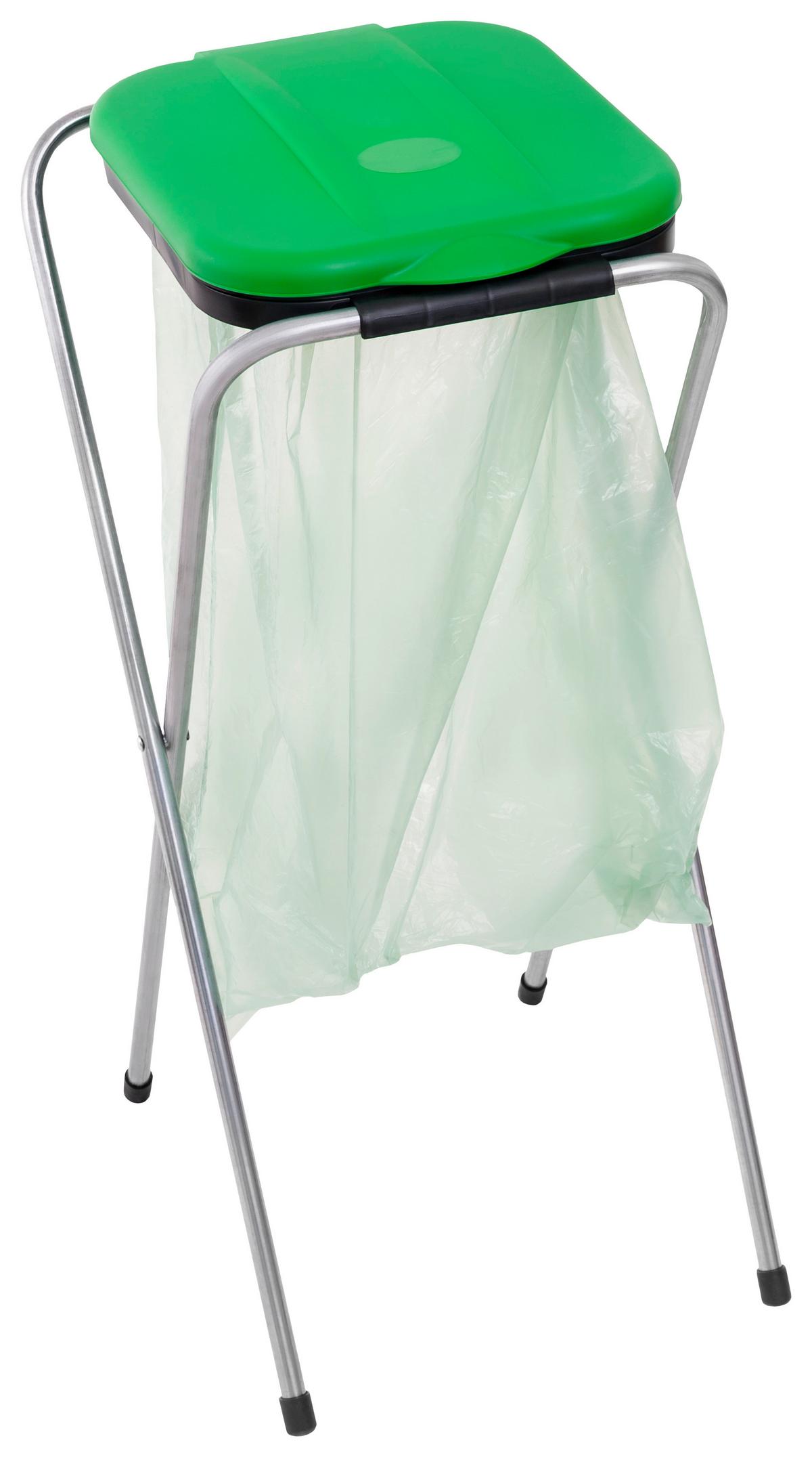 Müllsackständer Easy Fix 1 ca. 42/36/78cm - Orange/Grün, Kunststoff/Metall (42/36/78cm)