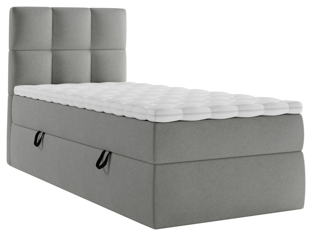 Boxbett Polly - Dunkelgrau/Schwarz, MODERN, Holz/Holzwerkstoff (90/200cm) - MID.YOU
