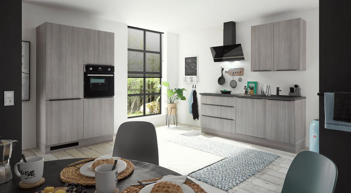 Küchenblock Landzeit Pinienfarben B: 320 Cm - Anthrazit/Pinienfarben, Design, Holzwerkstoff (320cm) - MID.YOU