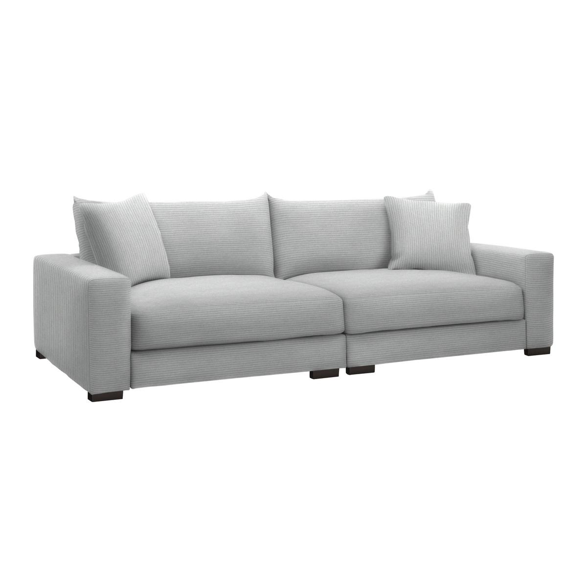 Mega pohovka PEDRO 1200, sivobéžový menčester - sivobéžová, Modern, kov/drevo (261/83/124cm) - Mömax