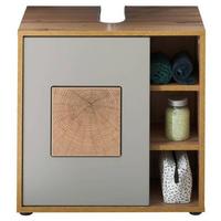 Waschbeckenunterschrank Greece B: 60 cm Eiche Dekor/Grau - Eiche Wotan/Hellgrau, MODERN, Holzwerkstoff (60/60/35cm) - MID.YOU