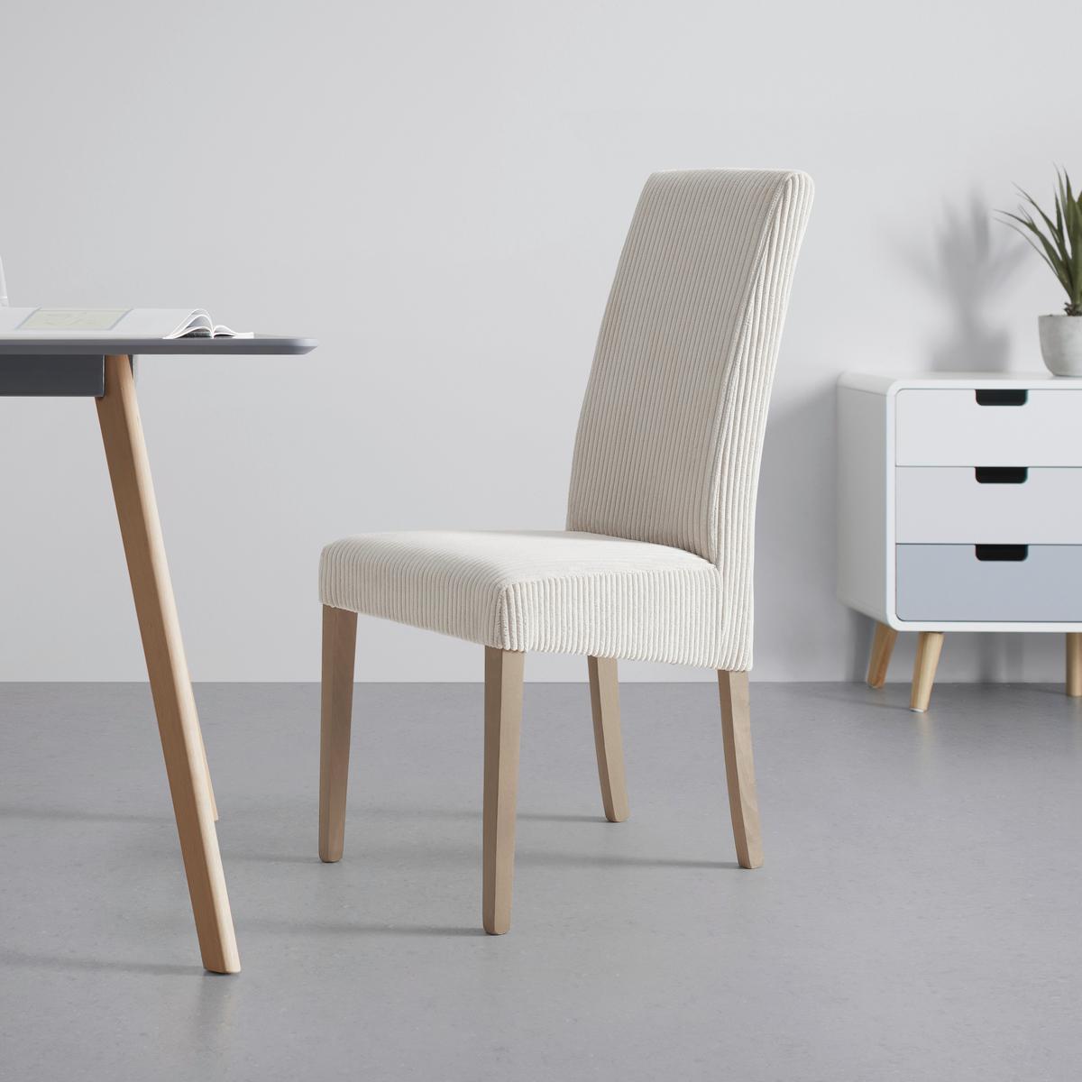 ŽIDLE ROKO - barvy dubu/béžová, Moderní, dřevo/textil (46/101/62cm) - Mömax