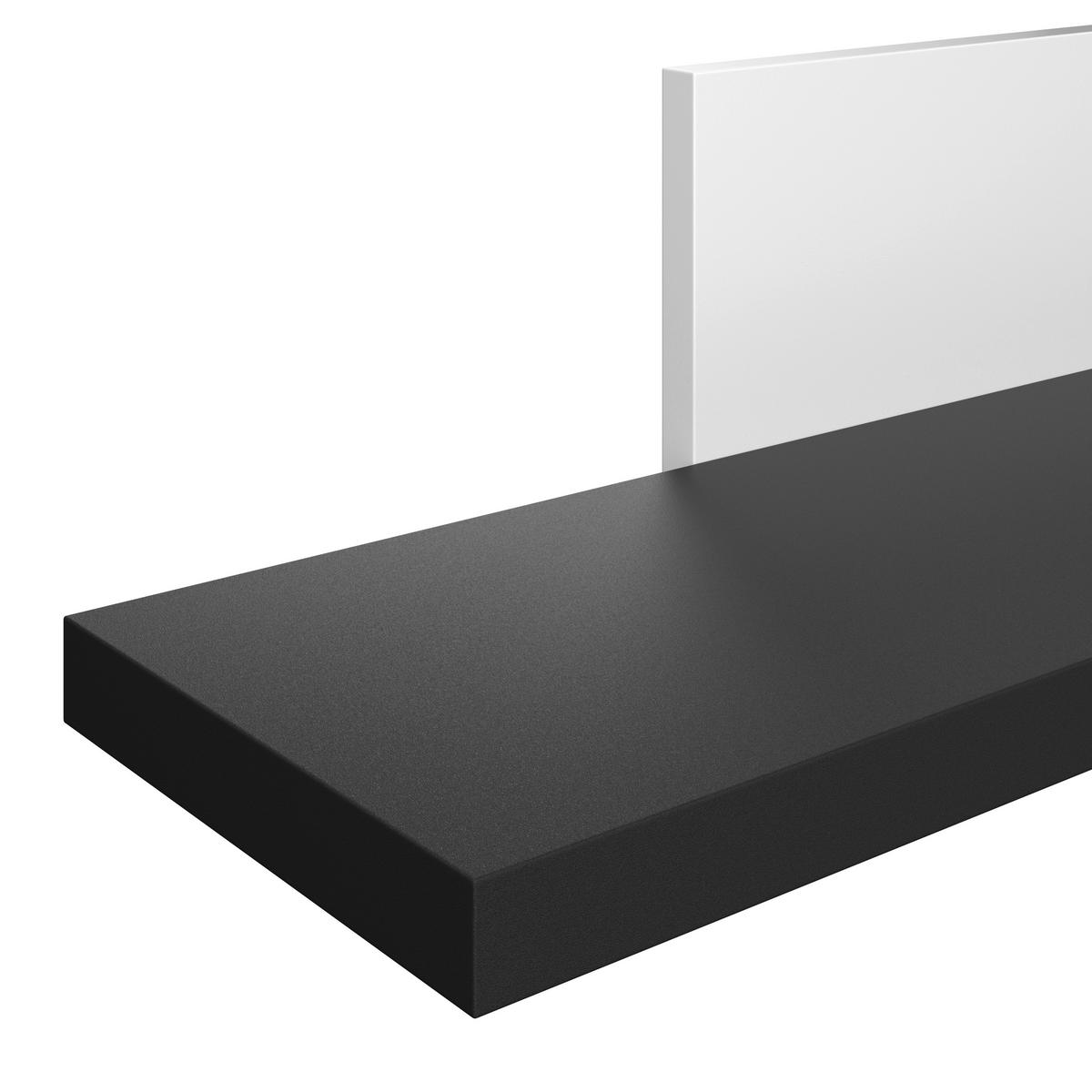 Wandboard Ambiente B: 140 cm Alpinweiss, Anthrazit - Anthrazit/Weiß, MODERN, Holzwerkstoff (140/25/20cm)