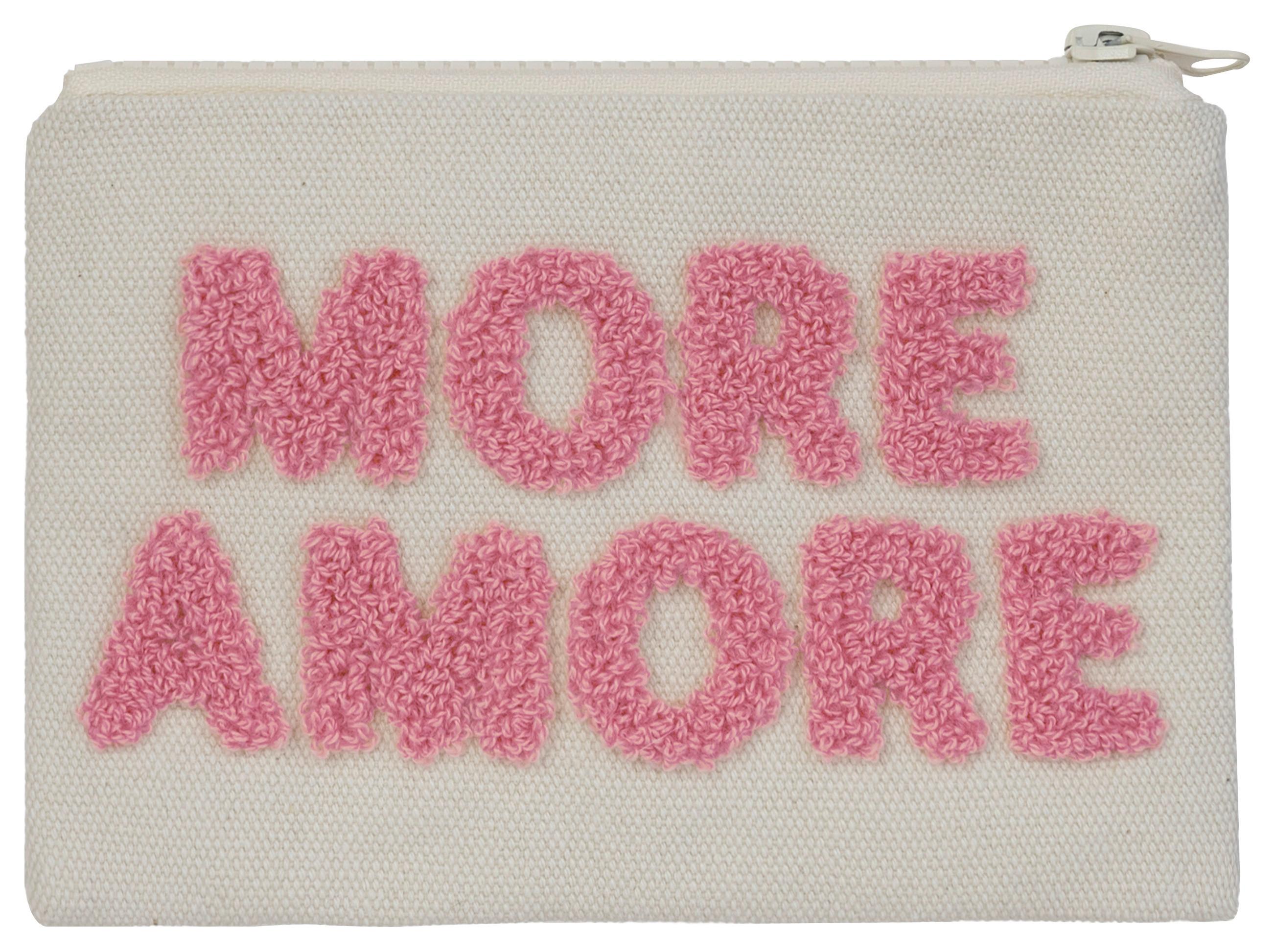 Kozmetická taška KIA - ružová/béžová, Basics, kov/textil (16,5/10,5cm) - Mömax