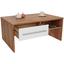 Couchtisch Melbourne - Eichefarben/Weiß, MODERN, Holzwerkstoff (105/45/60cm)