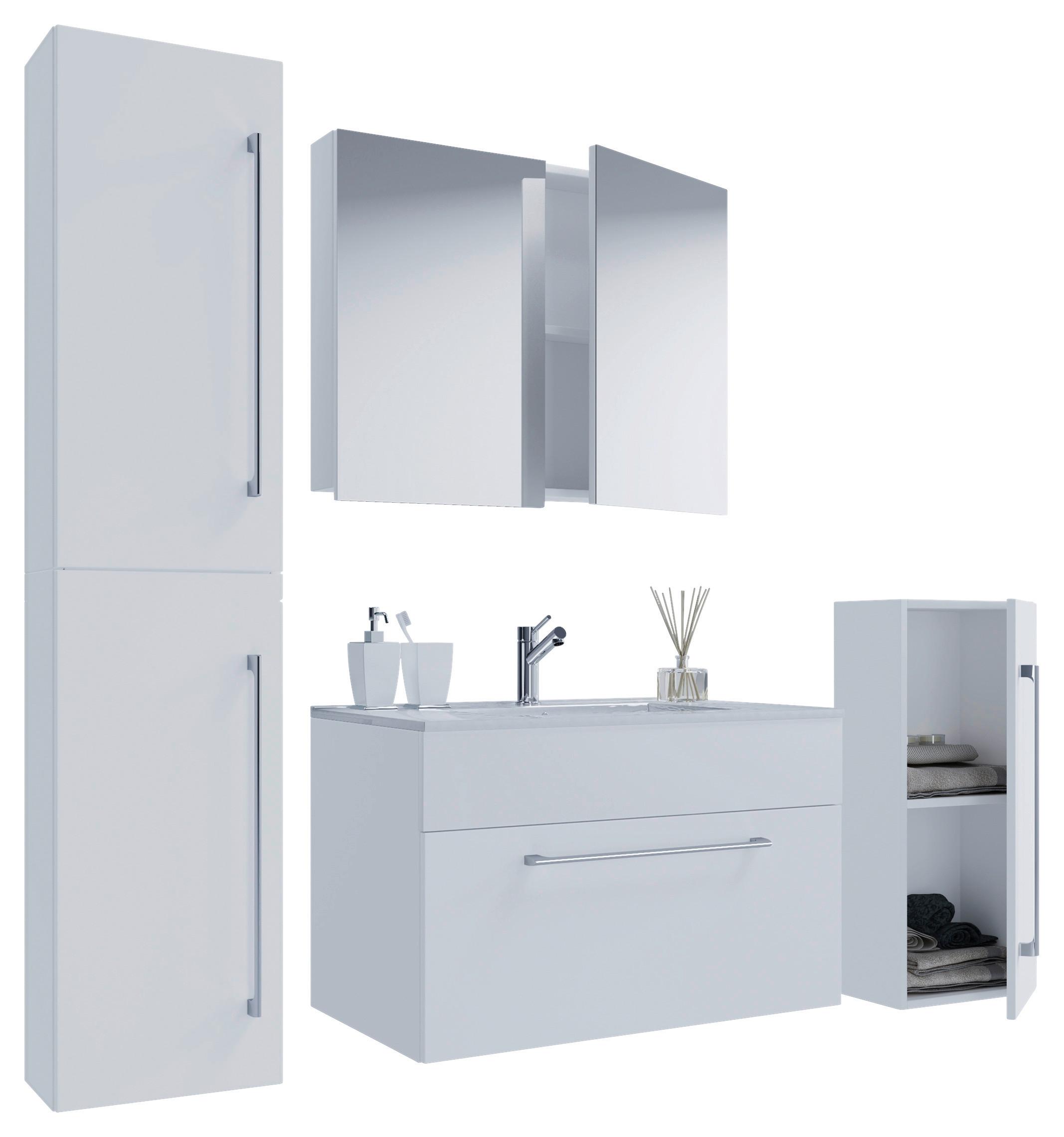 Badezimmer Badinos 5-teilig Weiß B: 126 cm