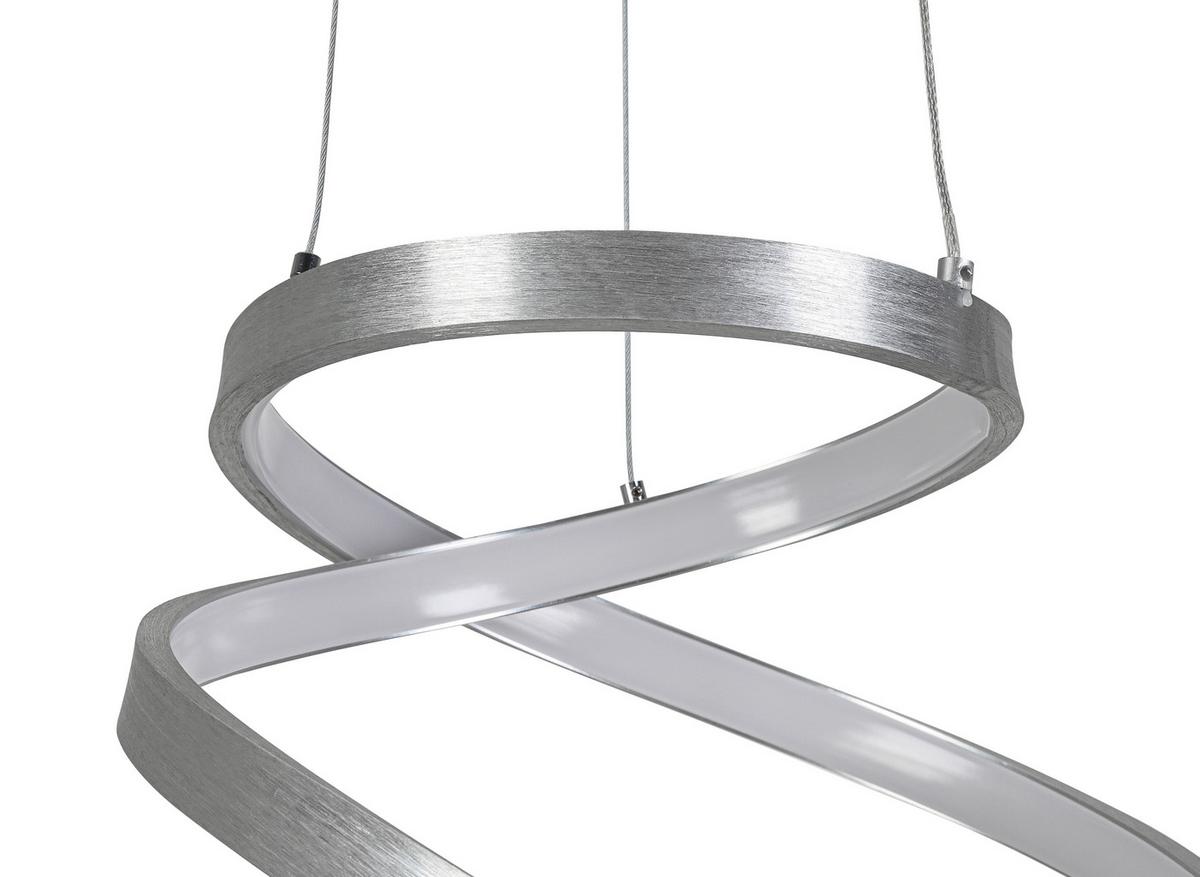 ZÁVESNÉ LED SVIETIDLO SILVI - strieborná, Modern, kov/plast (50/120cm) - Mömax