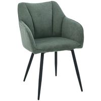 Karosszék Caro 2 Giga S - fekete/zöld, Konventionell, textil/fa (55/83/61cm) - Nedis SmartLife