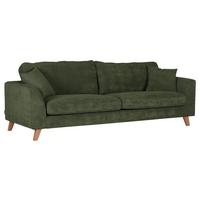 Bigsofa Rimini, Grün B: 240 cm - Buchefarben/Grün, Design, Textil (240/63/90cm) - MID.YOU