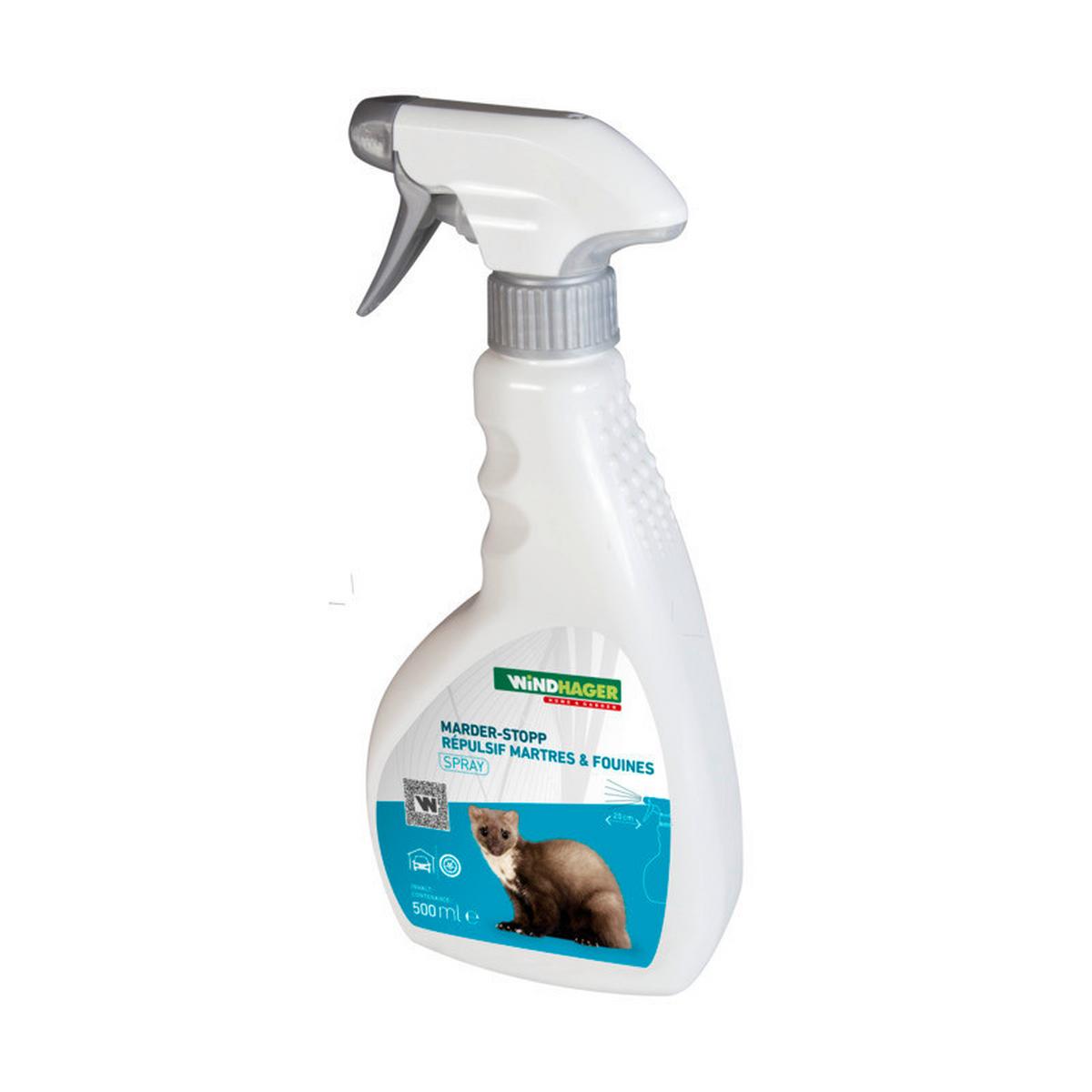 Marder-Stopp Marderabwehr Spray 500 ml - Weiß, Basics (500ml) - Windhager