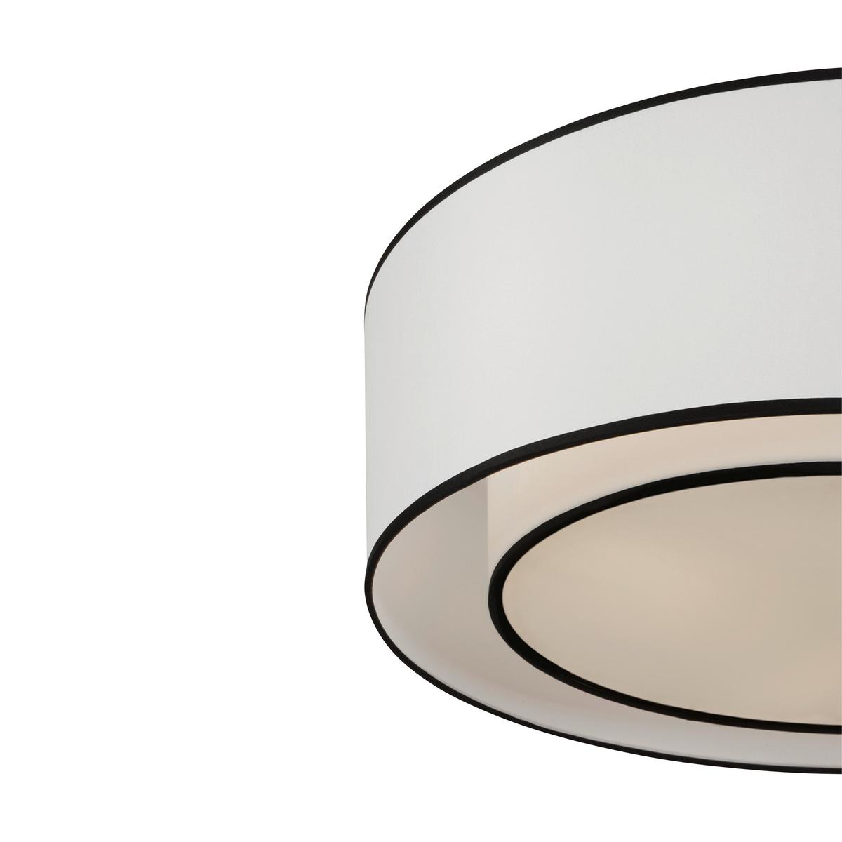 Deckenleuchte Bergamo - Weiß, Basics, Textil/Metall (52/18/52cm) - MAYTONI