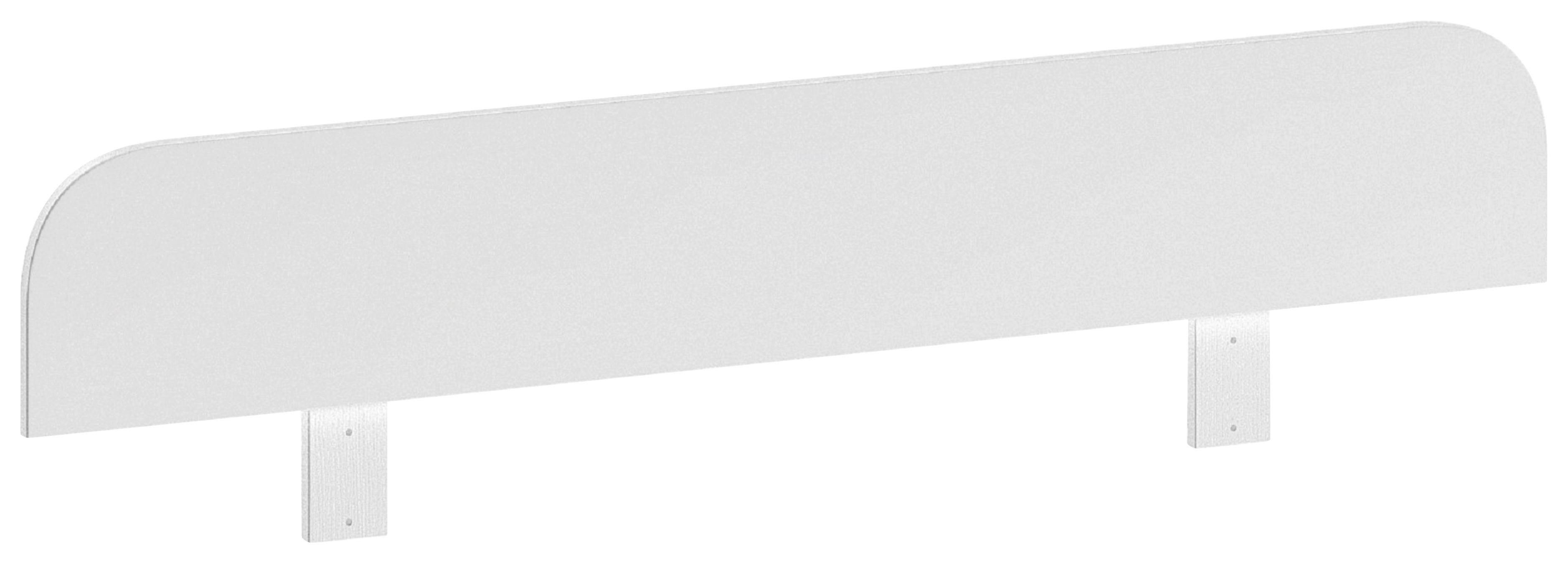 Absturzsicherung Weiß Aufsteckbar - Weiß, Natur, Holzwerkstoff (120/20/1,6cm) - MID.YOU