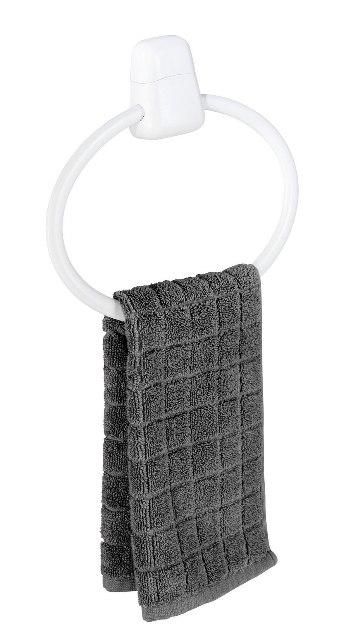 Handtuchhalter Handtuchring Pure 17945100 - Weiß, KONVENTIONELL, Kunststoff (27,5/22/3cm) - Wenko