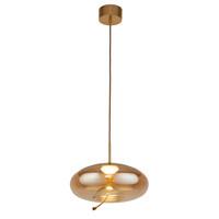 LED-Pendelleuchte 75131-1am - Bernsteinfarben, Basics, Glas/Metall (31/31/30-150cm)
