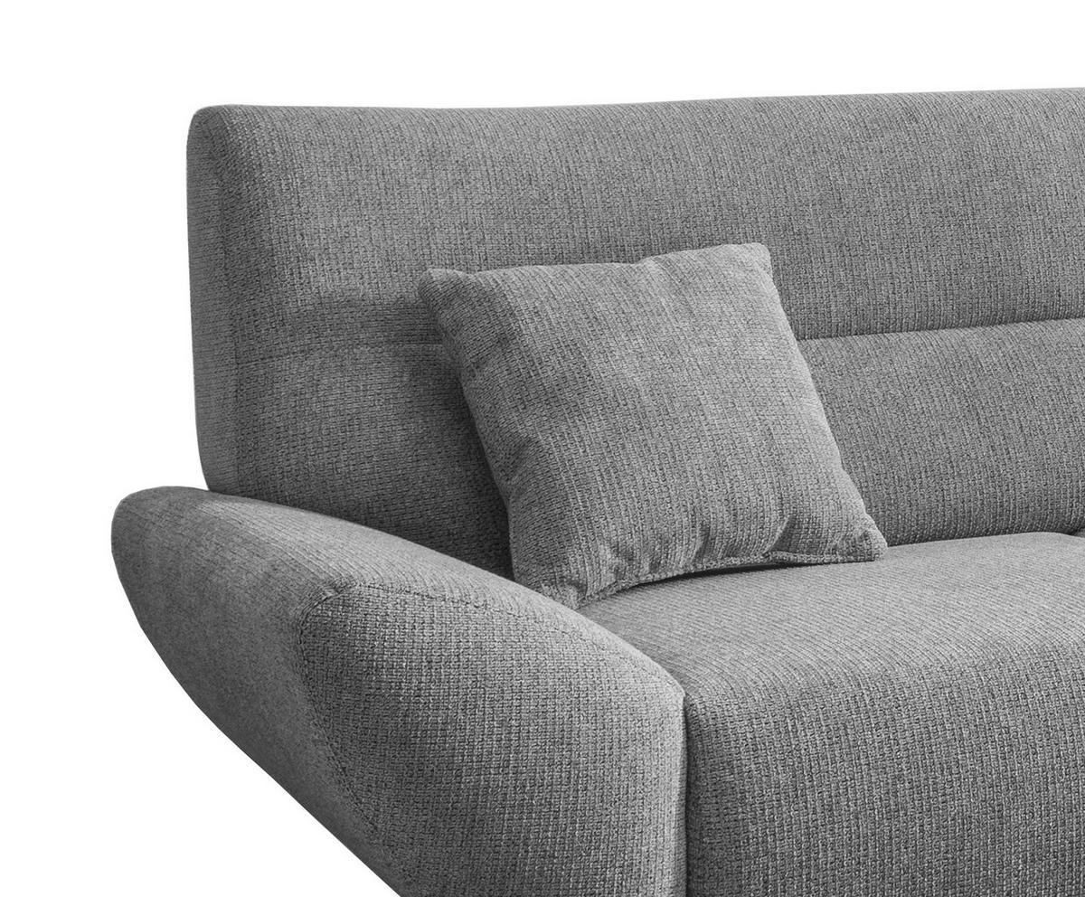 Ecksofa Drago Grün S: 290/166 Cm - Wildeiche/Silberfarben, MODERN, Holz/Textil (290/166cm) - MID.YOU