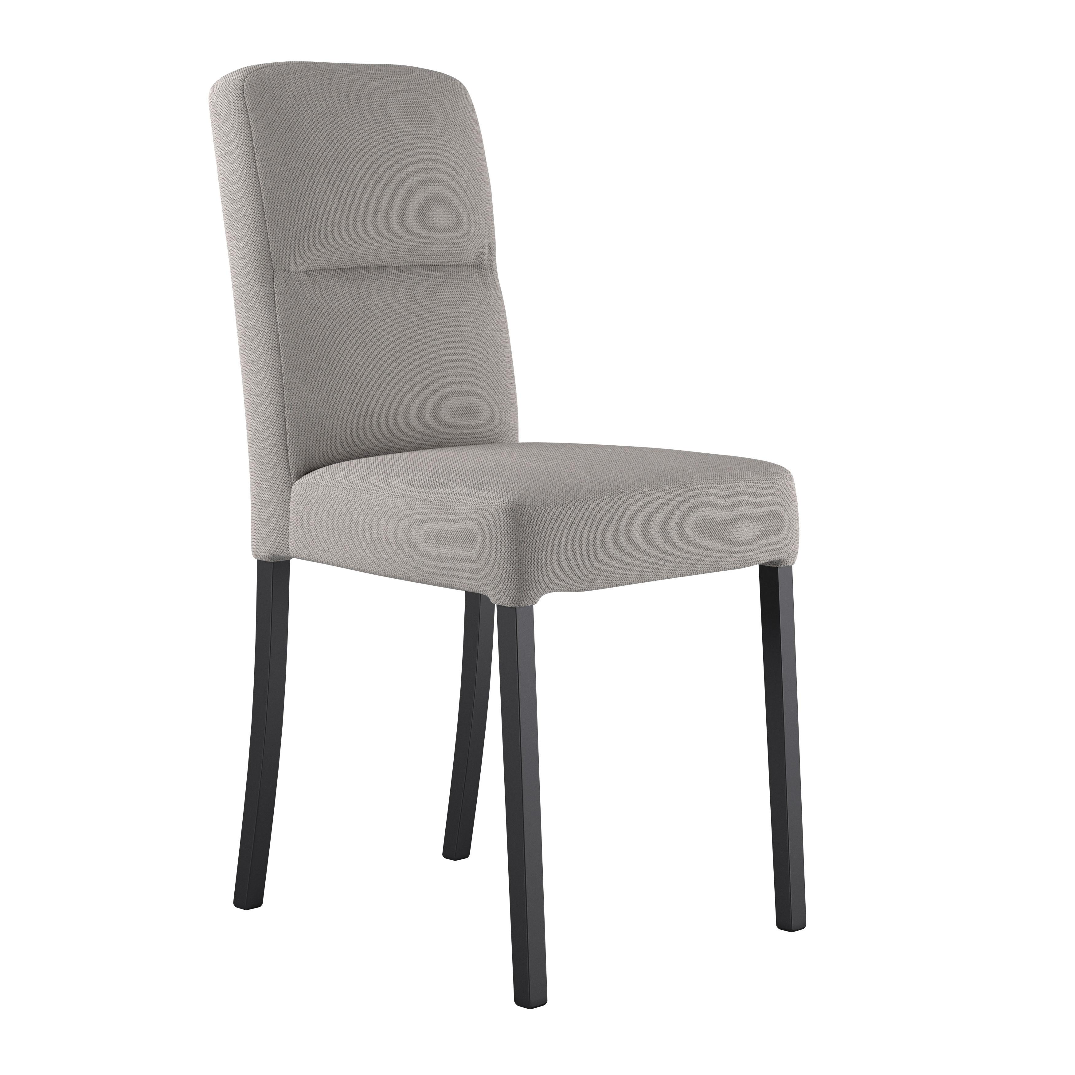 Stuhl Emma Ii - Schwarz/Grau, KONVENTIONELL, Holz (43/91/58cm)