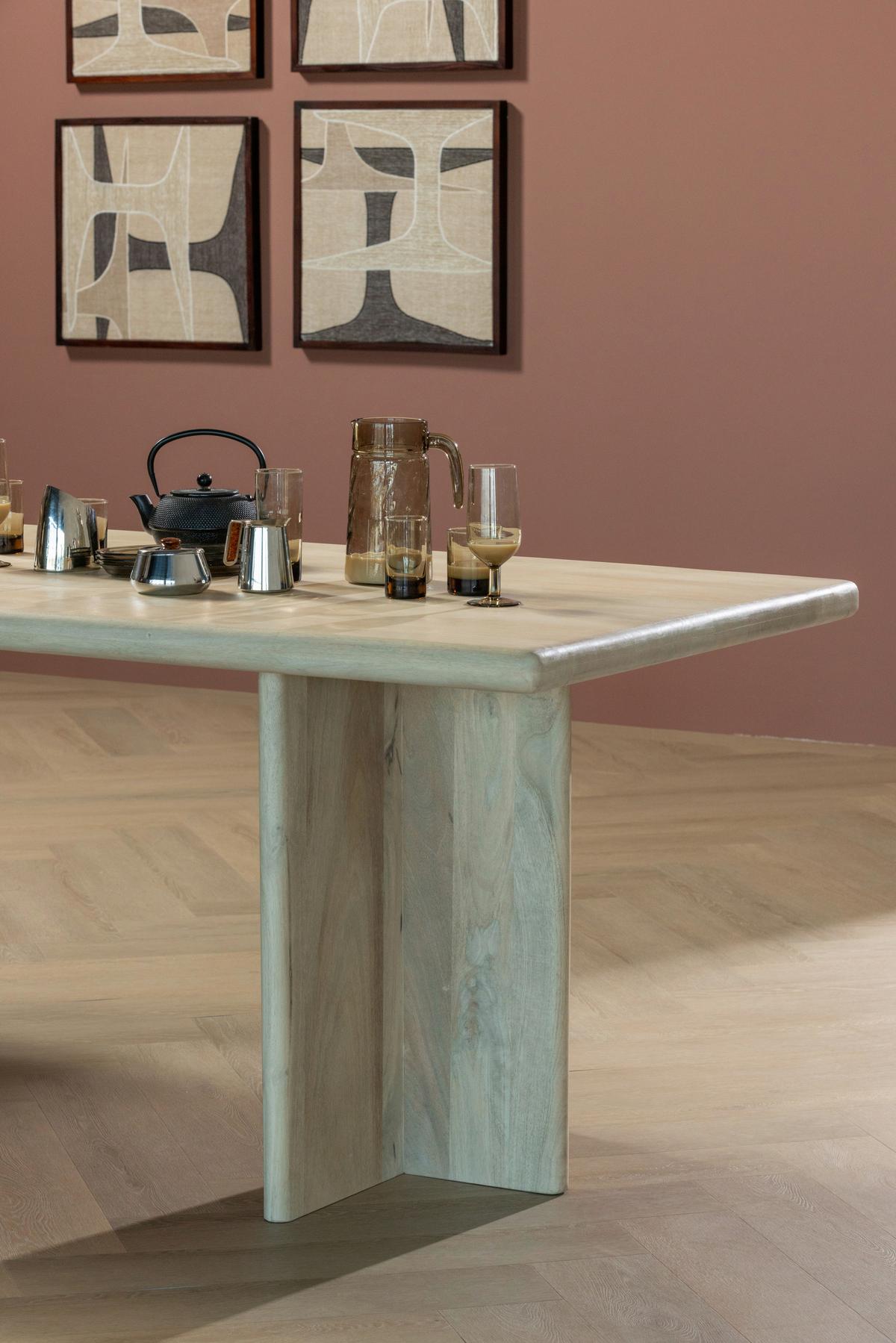 ESSTISCH Ato Naturfarben L: 220cm - Naturfarben, MODERN, Holz (220/90/76cm) - Livetastic