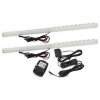 Einlegebodenbeleuchtung2er-Set LED-Leiste 4w Handschalter - Anthrazit, MODERN, Kunststoff/Metall (35/3/3cm)