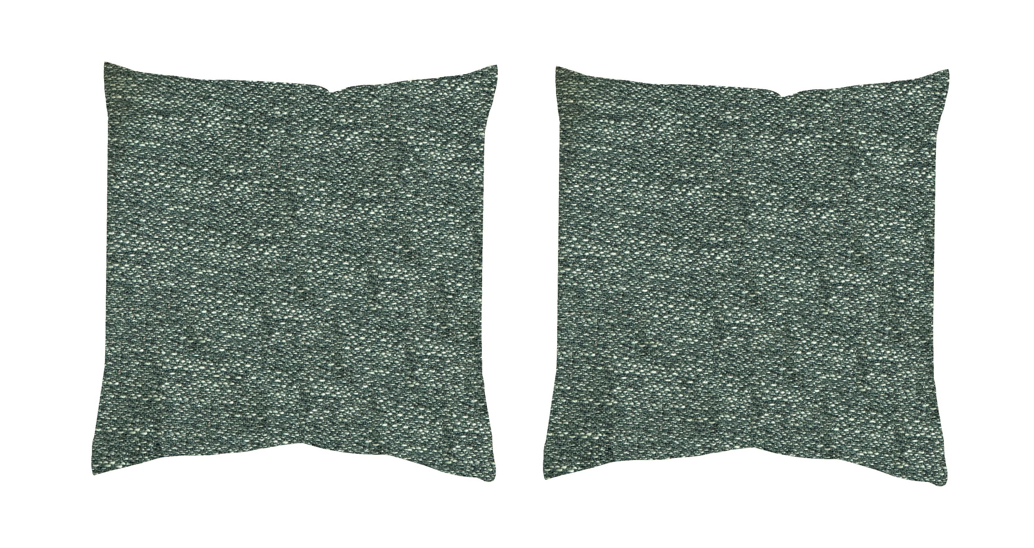 Kissenhüllen-set Fjella - Grün, Basics, Textil (50/50cm)