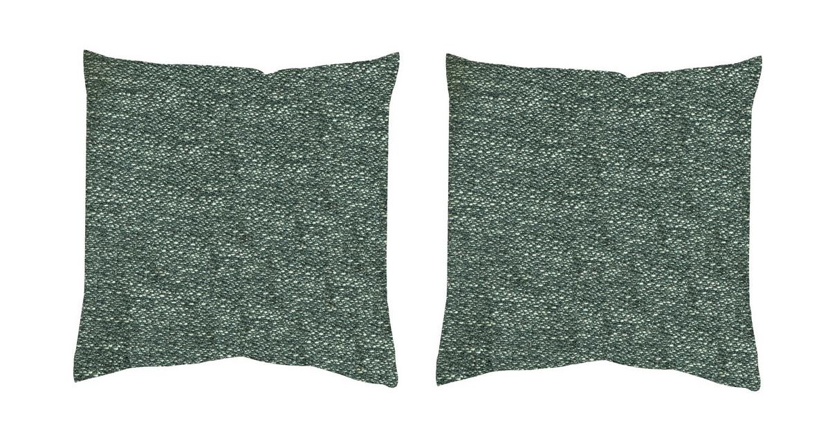 Kissenhüllen-Set Fjella - Grün, Basics, Textil (50/50cm)