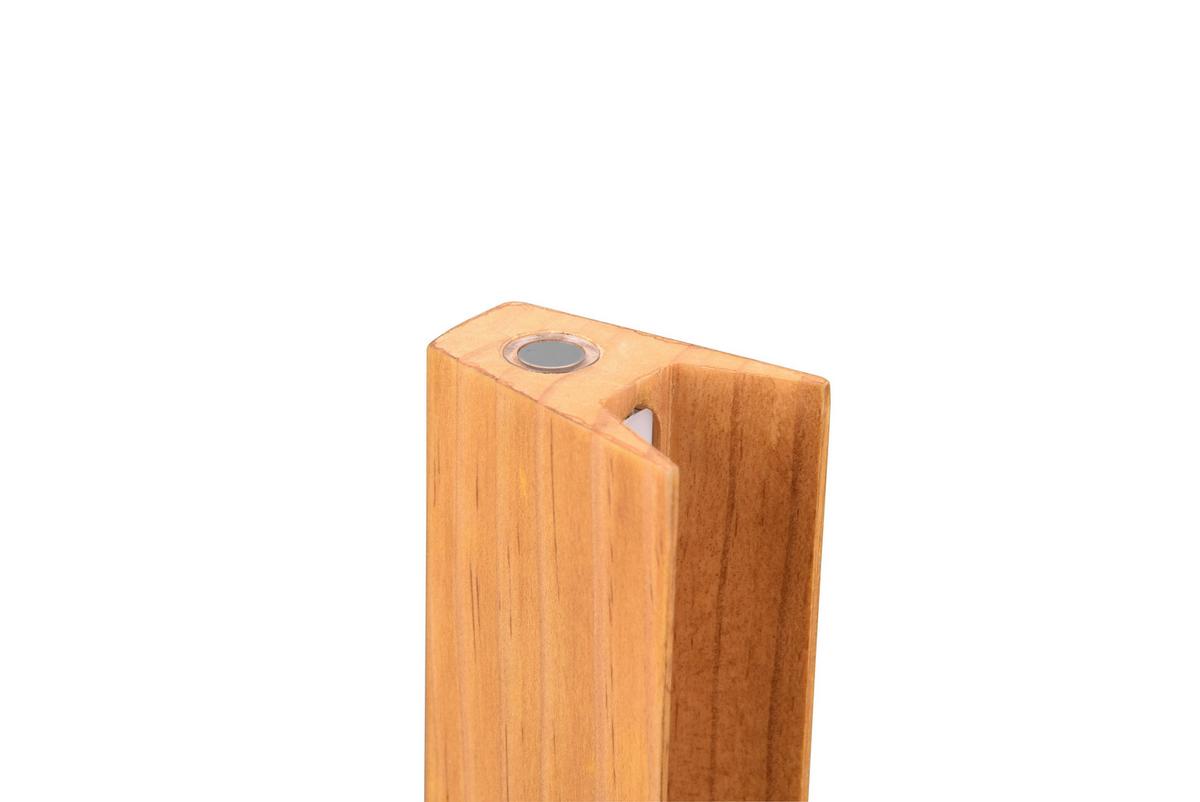 LED-Stehleuchte 441610132 Kerala - Schwarz/Braun, Design, Holz/Metall (13/120/19cm) - Trio Leuchten