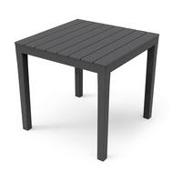 Gartentisch Bali Kunststoff L 78 Cm - Anthrazit, Basics, Kunststoff (78/78/72cm)