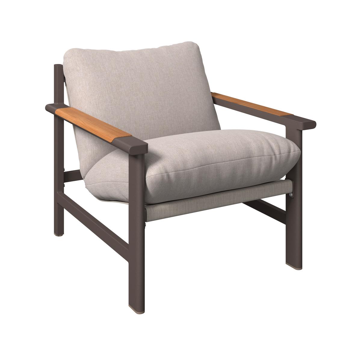 Loungegarnitur Pretoria - Dunkelgrau/Beige, Basics, Glas/Textil - Beldano