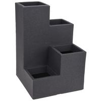 Übertopf Spiral-Stairs Kunstoff Anthrazit - Anthrazit, Basics, Kunststoff (40/40/60cm)