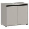 Waschbeckenunterschrank Gw-Lemont Steingrau - Schwarz/Grau, MODERN, Holzwerkstoff (63/55/34cm) - Germania