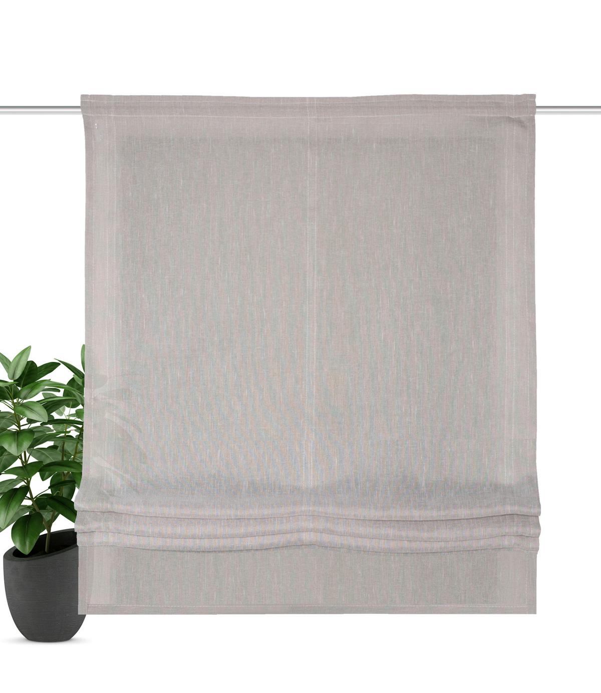 Raffrollo Tirian - Taupe, Basics, Textil (120/140cm)