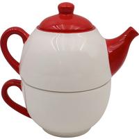 TEA-FOR-ONE-SET Finja - Rot/Multicolor, Design, Keramik (12/17,5cm) - Luca Bessoni