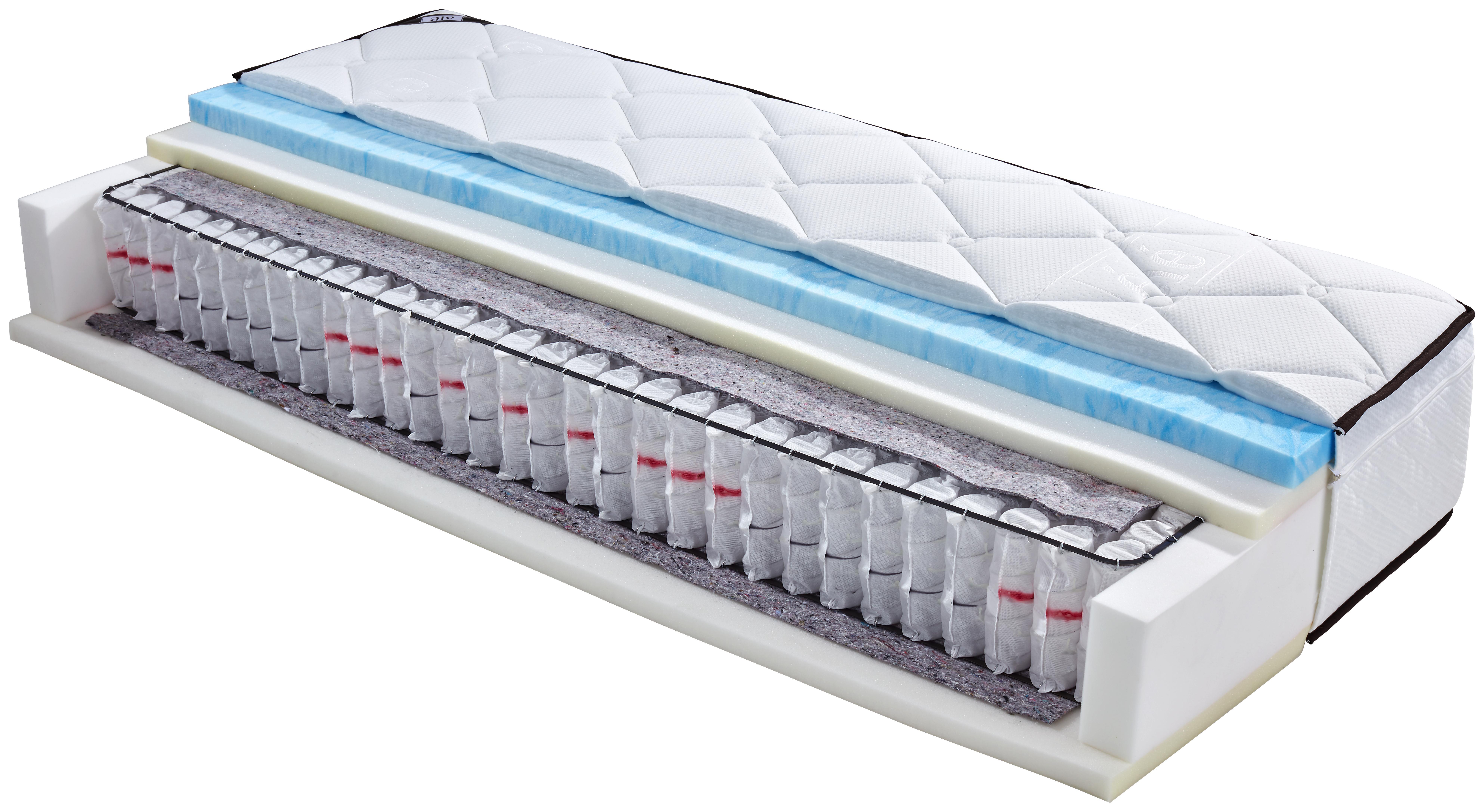 Boxspringmatratze Valerie H2 - Weiß, Textil (90/200cm) - Ele