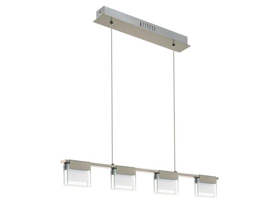 LED-hängeleuchte Clap 1 - Weiß/Nickelfarben, MODERN, Glas/Metall (77,5/8/110cm) LED-hängeleuchte Clap 1 - Weiß/Nickelfarben, MODERN, Glas/Metall (77,5/8/110cm)