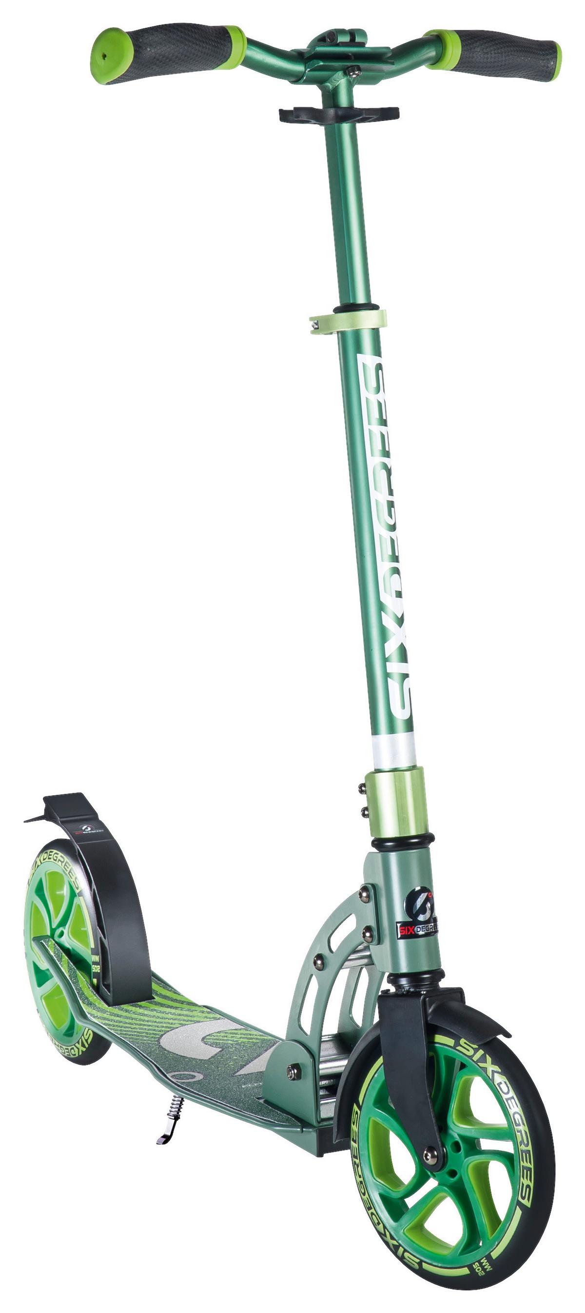 Kinder-scooter Six Degrees, Grün, Ø 205 Mm, Klappbar - Grün, Basics, Metall (93,5/34,5/102cm)