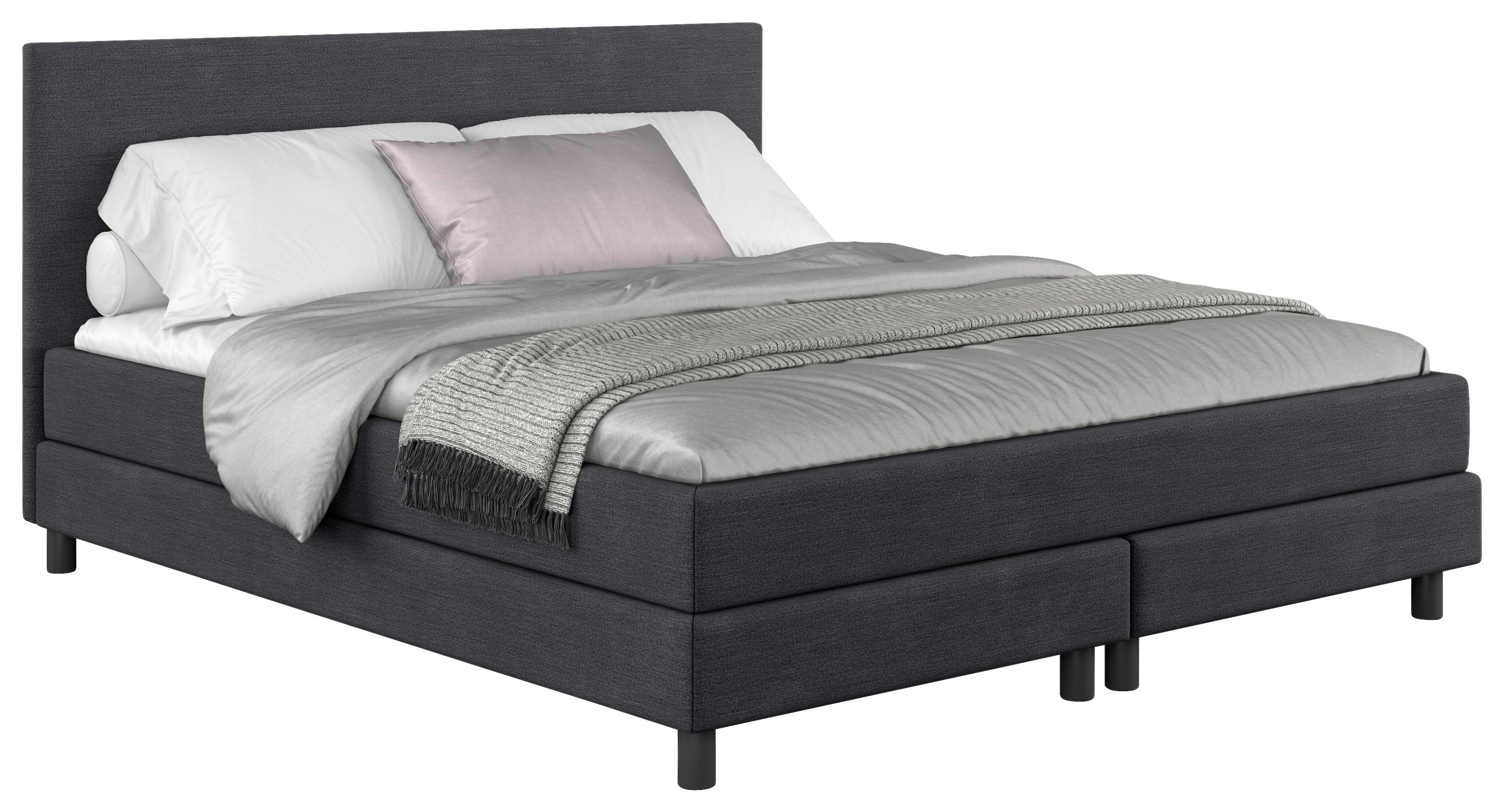 Boxbett Mit Topper Andorra 140x200 Cm Dunkelblau