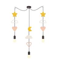 KINDERHÄNGELEUCHTE 33-27542 TRIO HCSM - Pink/Goldfarben, Basics, Holzwerkstoff/Metall (100/15/100cm)