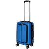 Reisekoffer Verona 4 Rollen Hartschale - Blau, Design, Kunststoff/Textil (36/23/55cm) - Luca Bessoni