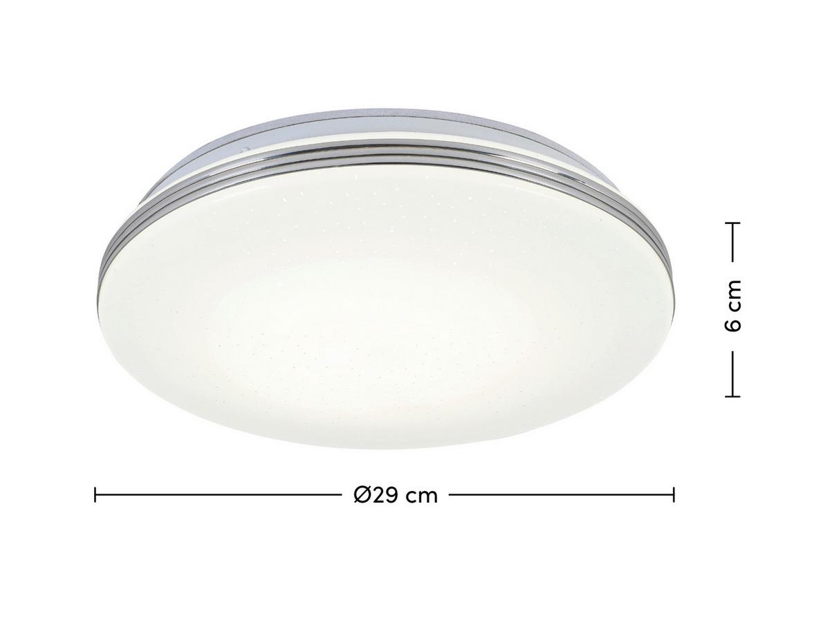 STROPNÍ LED SVÍTIDLO CEI - bílá/barvy chromu, Moderní, kov/plast (29/6cm) - Mömax