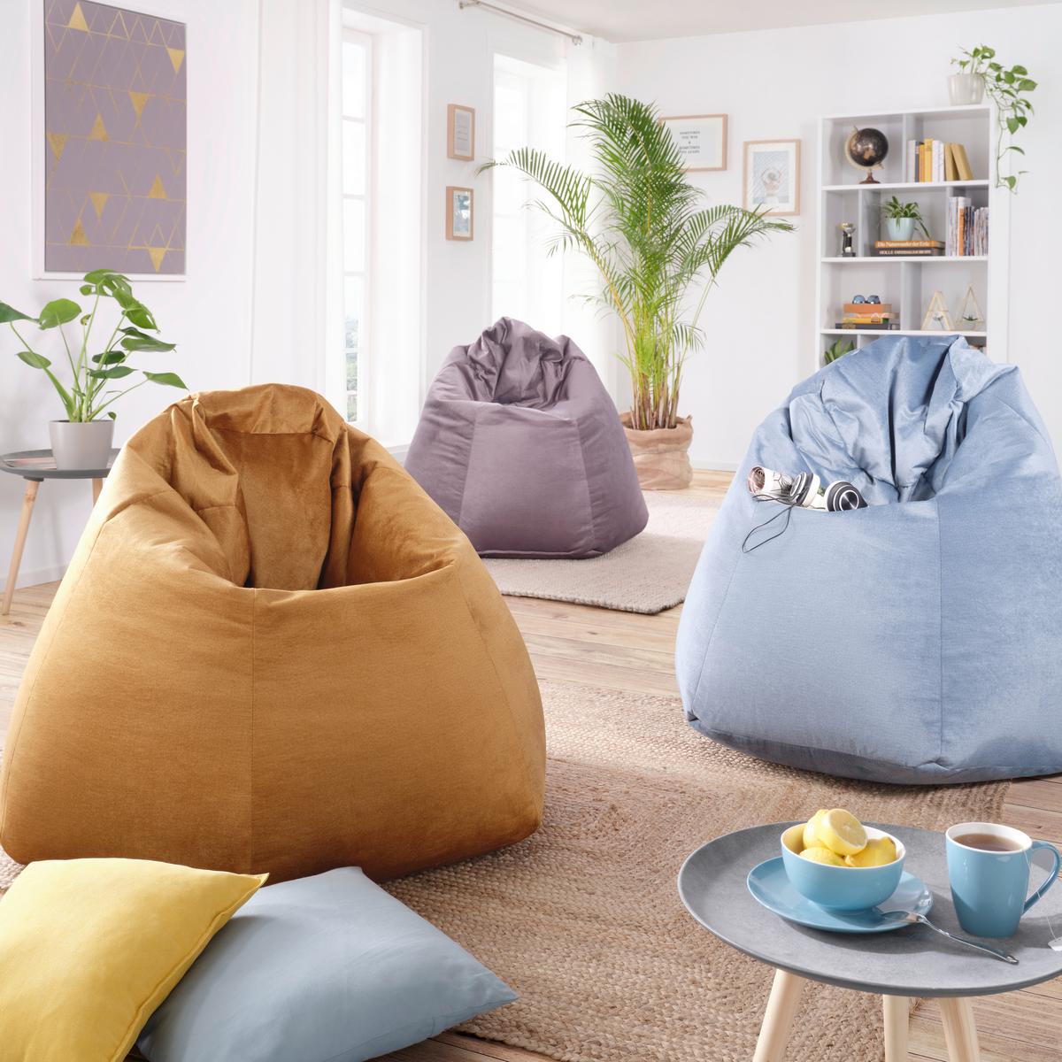 Sedací vak VERONA, modrá - modrá/tyrkysová, textil (90/105/90cm) - Modern Living