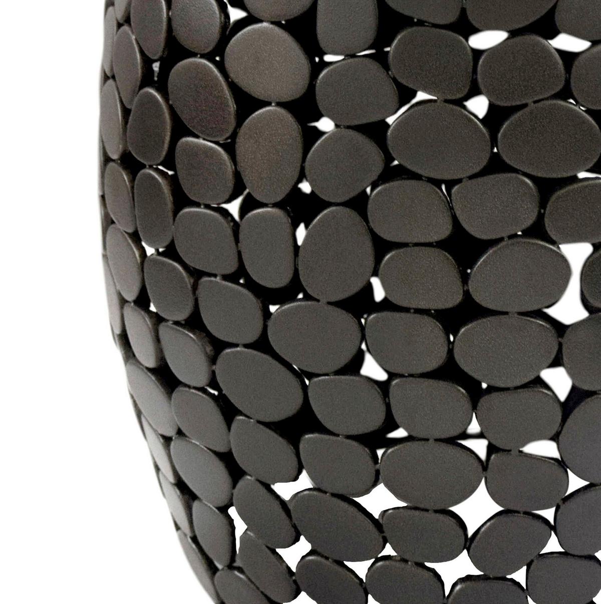 Beistelltisch Schwarz B: 40 Cm - Schwarz, Design, Stein/Metall (40/46/40cm) - Livetastic