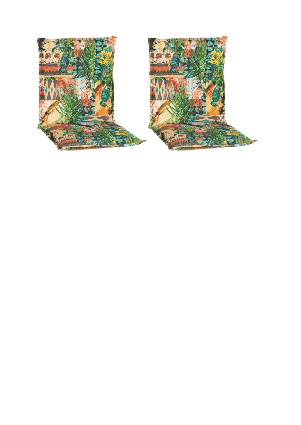 Niederlehner Auflage Texas 98x46x8cm Grün/beige - Beige/Grün, Basics, Textil (98/46/8cm) - Gardenson