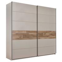 ŠATNÍ SKŘÍŇ S POSUVNÝMI DVEŘM CADORE - barvy dubu/barvy stříbra, Moderní, kov/kompozitní dřevo (215/210/60cm)