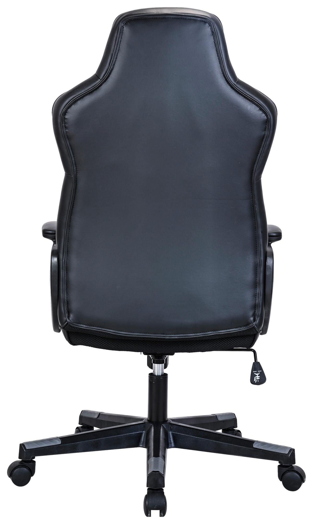 Otočná stolička ZORA - čierna/sivá, Modern, kov/textil (60/113-123/73cm) - Mömax