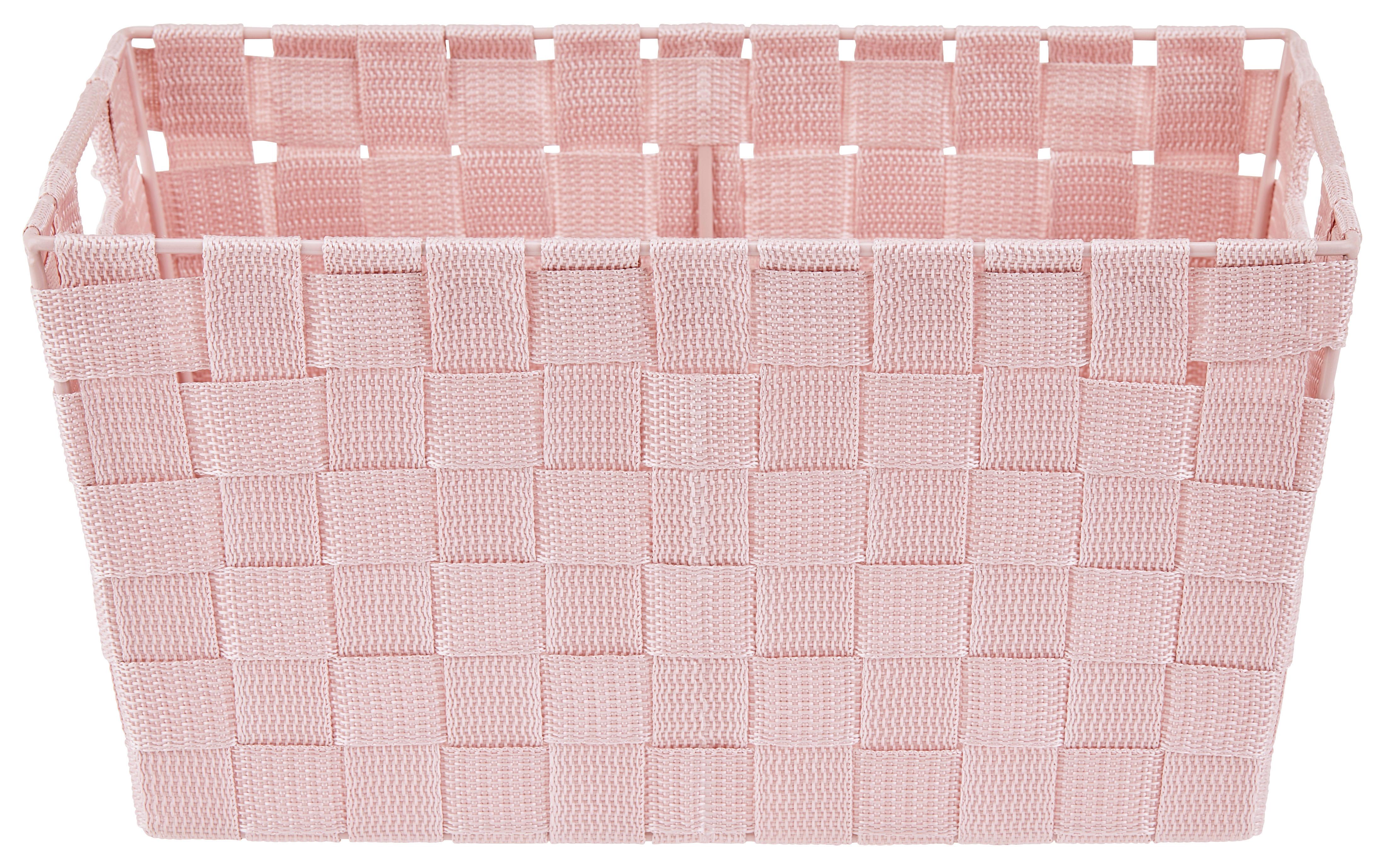 Rechteckiger, geflochtener Aufbewahrungskorb