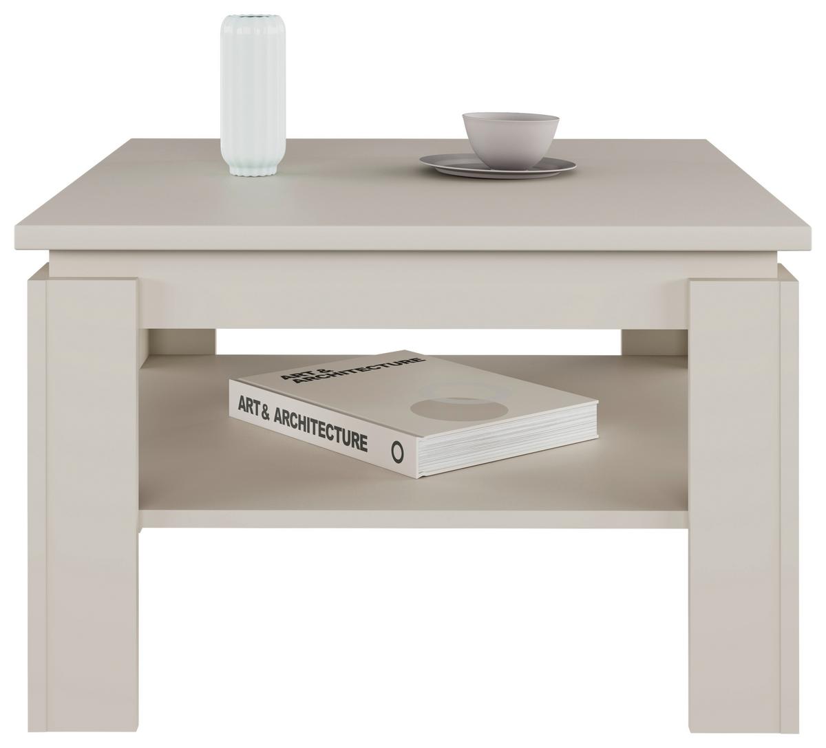 Couchtisch mit Ablagefach Nizza, Kaschmir - Kaschmir, MODERN, Holzwerkstoff (70/45/70cm)