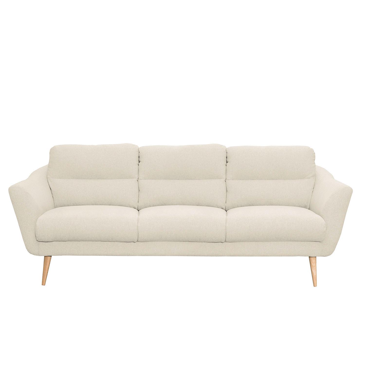 3-sitzer-sofa Tromso Creme B: 209 Cm - Buchefarben/Creme, Design, Textil (209/87/88cm) - Livetastic