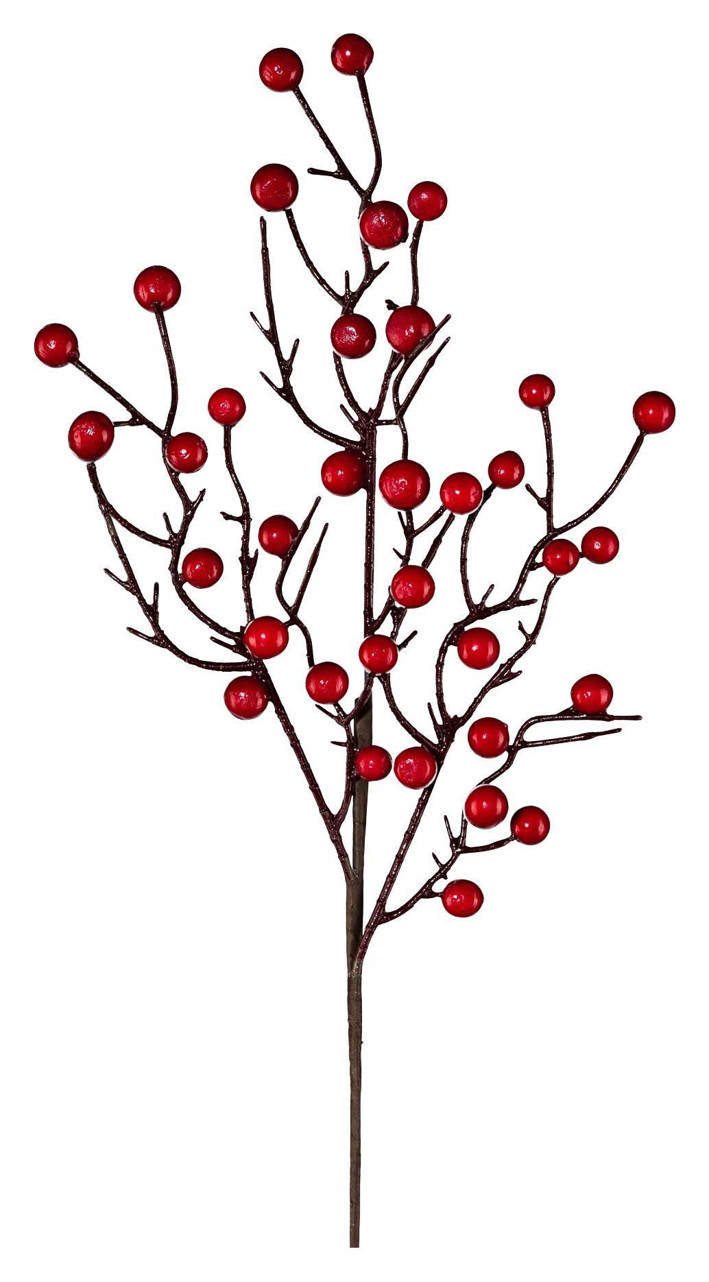 Dekor Gally L:54 Cm - Piros/Barna, Natur, Műanyag/Fém (54cm)