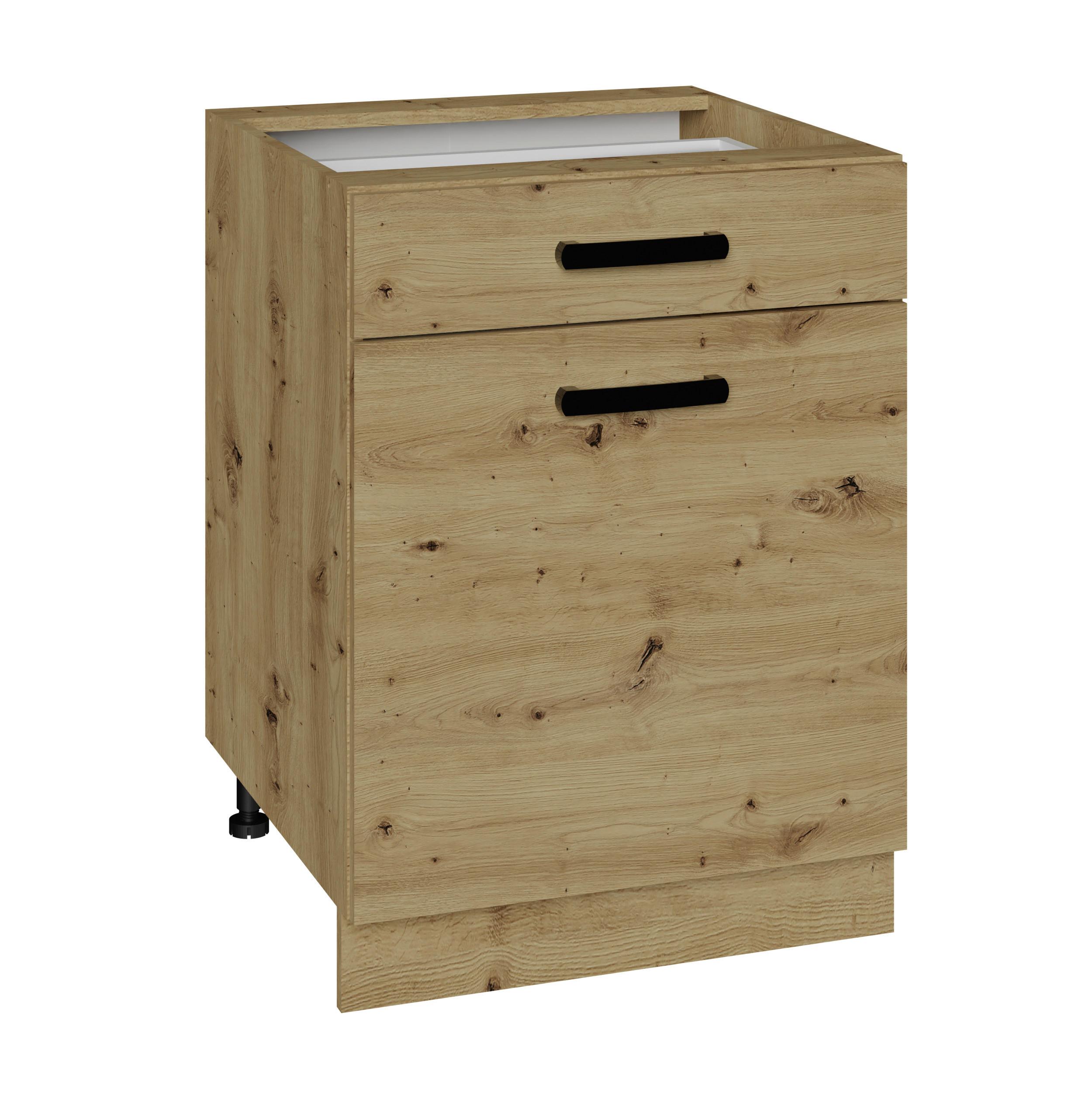 Konyai Alsószekrény Sabine 60 - Artisan tölgy, Modern (60/82cm) - Best Price