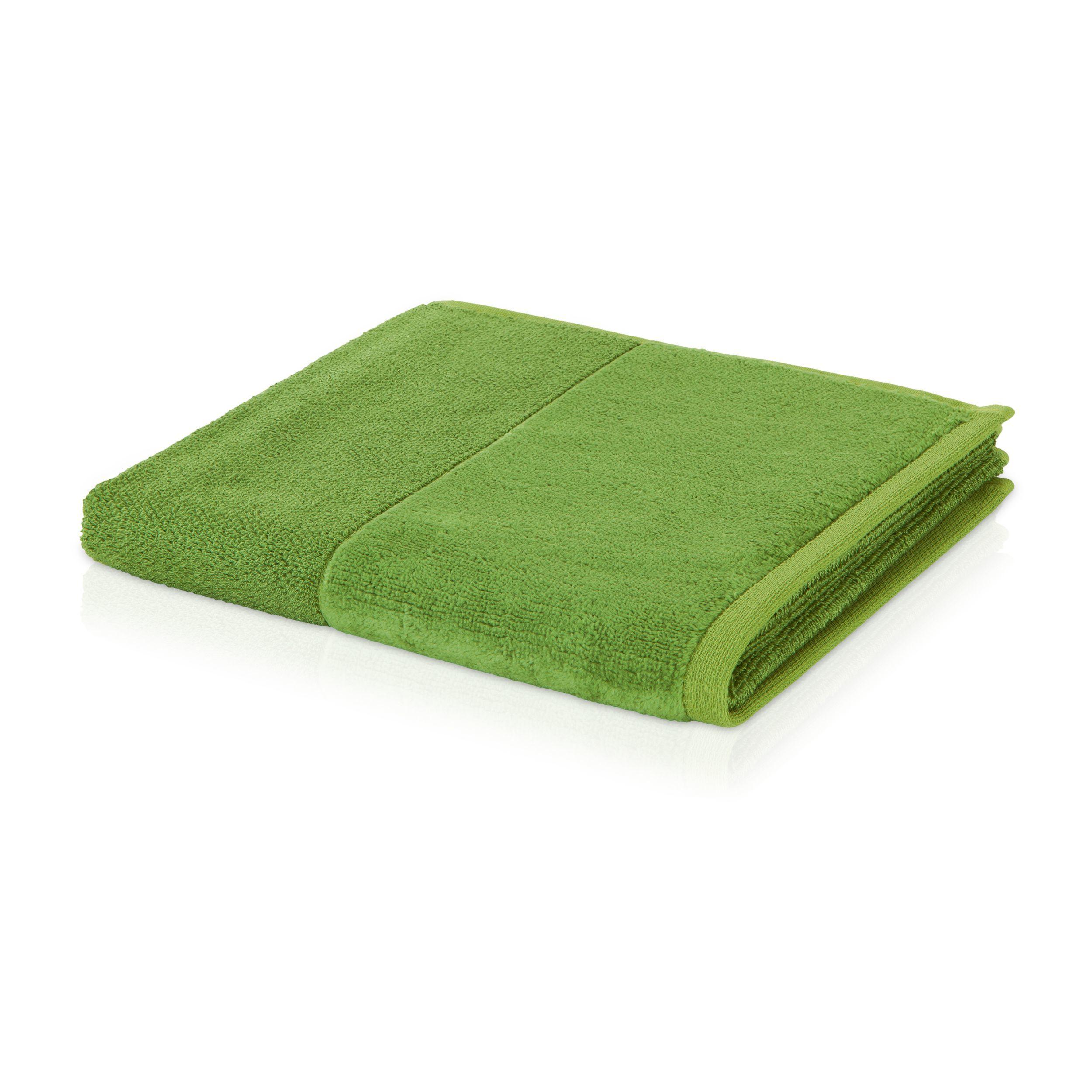 Duschtuch Bamboo Luxe Uni 80/150cm - Grün, Basics, Textil (80/150cm) - Moeve